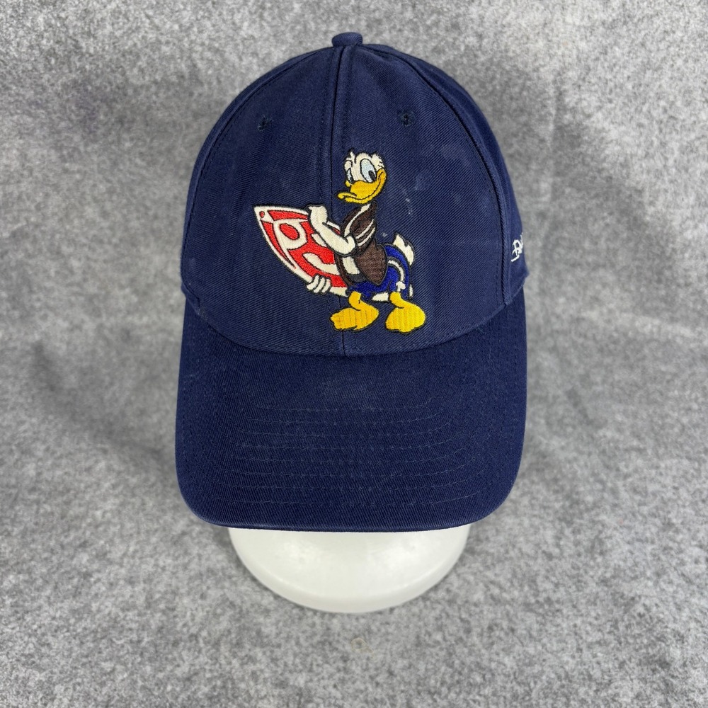 Disney California Adventure Donald Duck Surfing Hat Navy Blue Cotton Cap OSFA